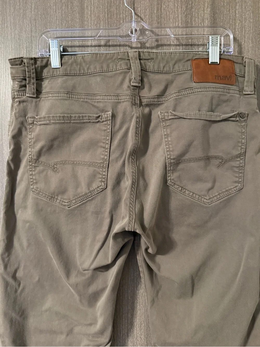 Mavi Men's Olive/Tan Straight Leg Chinos